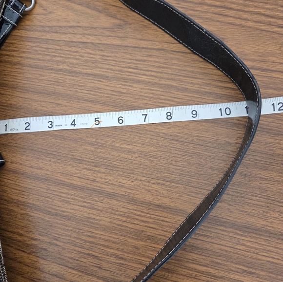 Guess Monogram Black and Gray Shoulder Bag - Picture 10 of 10